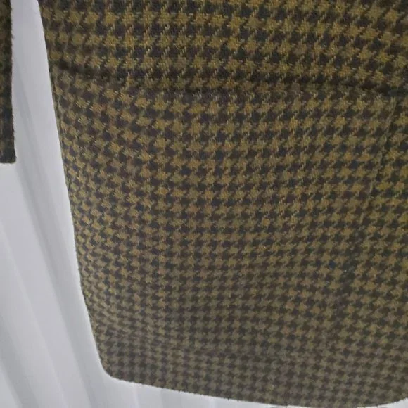 Vintage V-neck  Houndstooth Print Sport Coat Blazer - Picture 8 of 9